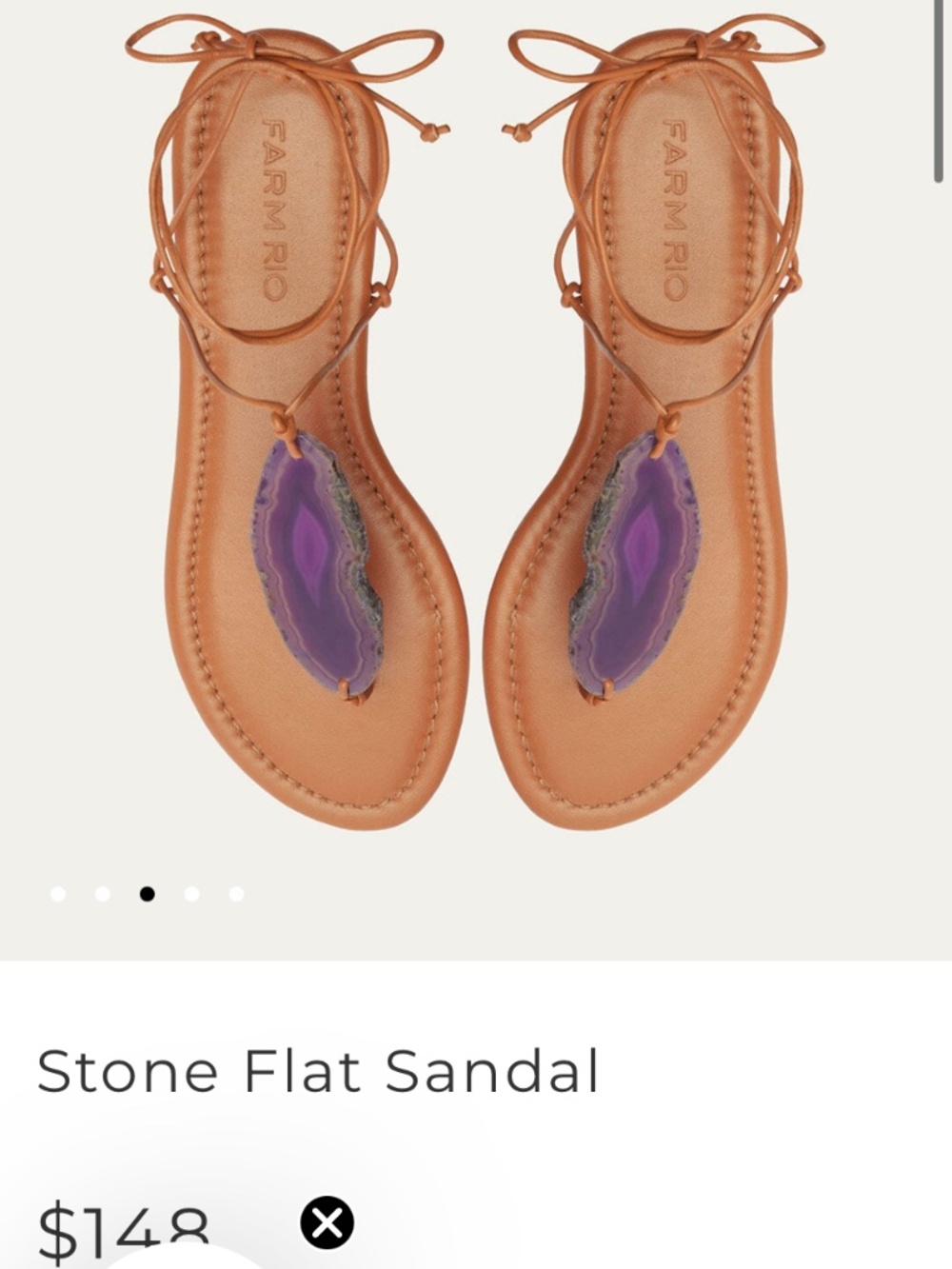 Farm Rio Stone Flat Sandal - Picture 5 of 7
